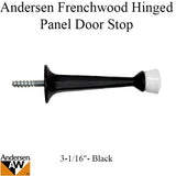 Andersen 3-1/16 Inch Panel Door Stop for 400 Series Frenchwood Hinged Door - Black