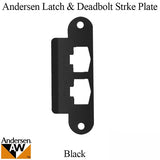 Andersen Latch &amp; Deadbolt Strike Plate Cover, AS/SA Single Door - Black