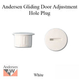 Andersen Hole Plug For Andersen Frenchwood Gliding Doors Adjustment Hole Plug White