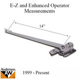 Andersen Replacement Operator, 1995-98 Enhanced with Shim - Left Hand Corrosion Resistant