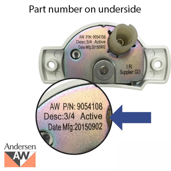 Andersen A Series Sash Lock For Double Hung Sash Lock White Swivel Sas ...