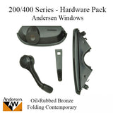 Andersen Casement Window - 200/400 Series - Hardware Pack - Folding Traditional - Oil Rubbed Bronze