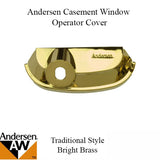 Operator Cover for Andersen Perma-Shield Improved/E-Z Casement Windows - Traditional - Bright Brass