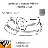 Operator Cover for Andersen Perma-Shield Improved/E-Z Casement Windows - Traditional - Satin Nickel