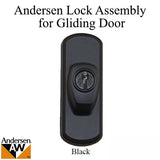 Andersen Frenchwood Gliding Doors - Lock Assembly - Albany - Exterior - Left - Black