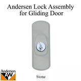 Andersen Frenchwood Gliding Doors - Lock Assembly - Albany - Exterior - Right - Stone