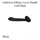 Andersen Albany Series Lever Handle, Left - Black