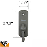 Andersen Frenchwood Gliding Doors - Thumb Latch - Albany - Inside Lock - Stone