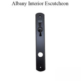 Andersen Hinged Door Escutcheon Plate - Interior - Albany - Black - Active