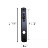 Andersen Hinged Door Escutcheon Plate - Interior - Albany - Black - Active