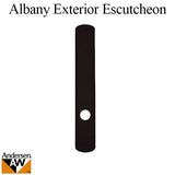 Escutcheon Plate, Albany Exterior Passive Door - Black