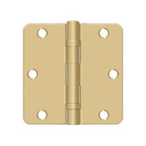 3-1/2" x 3-1/2" x 1/4" Radius Hinge, Ball Bearing