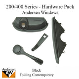 Andersen Casement Window - 200/400 Series - Hardware Pack - Folding Traditional - Black