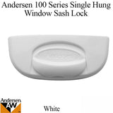 Andersen 100 Series Single Hung Window Sash Lock Cover - White