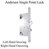 Single Point Lock, Left Hand Inswing/ Right Hand Outswing