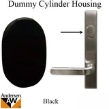 Dummy Cylinder Housing, Andersen Frenchwood Hinged Door - Black