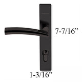 Andersen / Emco Modern Storm Door Handle Set Trim Flat Black