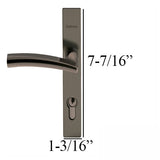 Andersen / Emco Modern Storm Door Handle Set Trim Metallic Stone