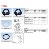 G-U FERCO HANDLE SNAP RING KIT, STANDARD & LOW PROFILE