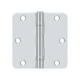 3-1/2" x 3-1/2" x 1/4" Radius Hinge, Ball Bearing