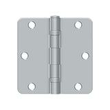 3-1/2" x 3-1/2" x 1/4" Radius Hinge, Ball Bearing