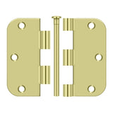 3-1/2" x 3-1/2" x 5/8" Radius Hinge, Residential Thickness