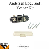 Andersen 100 series lock and keeper kit - White