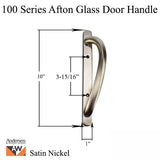 Andersen 100 Series Afton Sliding Door Handle - Satin Nickel