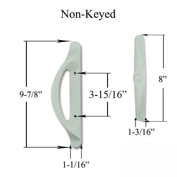 Andersen 100 series Tulsa handleset for Patio Gliding Door Black