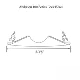 Andersen 100 Series Casement Lock Bezel - White