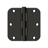 3-1/2" x 3-1/2" x 5/8" Radius Hinge, Residential Thickness