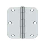 3-1/2" x 3-1/2" x 5/8" Radius Hinge, Residential Thickness