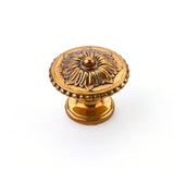 Schaub Sonata - Solid Brass Knob - 1-1/4" dia