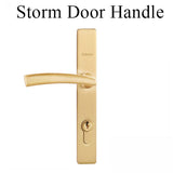 Andersen / Emco Modern Storm Door Handle Set-Trim Brushed French Gold