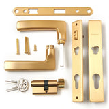 Andersen / Emco Modern Storm Door Handle Set-Trim Brushed French Gold