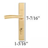 Andersen / Emco Modern Storm Door Handle Set-Trim Brushed French Gold