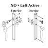 Integrity Sliding French Door Handle Set: Stone White, Left-Handed Interior and Exterior Kit.
