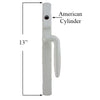 Integrity Sliding French Door Handle Set: Stone White, Left-Handed Interior and Exterior Kit.