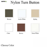 Marvin Nylon Turn Button for Energy Panels - Choose Color