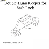 Marvin Ultimate Double Hung Keeper for Sash Lock - Choose Color