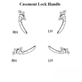 Marvin Push out Casement Lock Handle, Left Hand Active - Choose Color