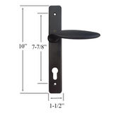 Square Modern Multipoint Lock Handle Set Keyed