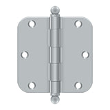 3-1/2" x 3-1/2" x 5/8" Radius Hinge, w/ Ball Tips