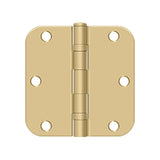 3-1/2" x 3-1/2" x 5/8" Radius Hinge, Ball Bearing