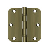 3-1/2" x 3-1/2" x 5/8" Radius Hinge, Ball Bearing