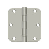 3-1/2" x 3-1/2" x 5/8" Radius Hinge, Ball Bearing