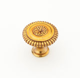 Schaub Sonata - Solid Brass Knob - 1-1/4" dia