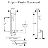 TRILENNIUM ECLIPSE PASSIVE T-TURN DRIVE, 3020 SERIES HANDLESE