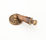 Schaub Tiger Penshell - Brass Pendant Pull with Penshell Inlay in Estate Dover