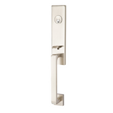 Emtek 4818 Davos Single Cylinder Entrance Handleset - Brass Tubular